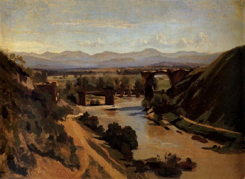Corot Camille The bridge of Narnl Norge oil painting art